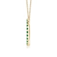thumbnail image 2 of ANGARA Natural 1.51 ct Emerald Open Circle Eternity Pendant in 14K Yellow Gold for Women (Size-2.5mm) | May Birthstone, Birthday, Anniversary, Jewelry Gift for Women | Natural Emerald Necklace, 2 of 7