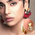 thumbnail image 2 of Monebena 3 Pairs Earring Backs for Heavy Earring, Silicone Earring Lifters for Droopy Ears, Earring Backs Replacements, Earlobe Support Backs, Heavy Earring Support, Earring Backings, Silver Gold, 2 of 7