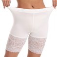 thumbnail image 4 of XIAONU Women's Lace Safety Shorts Stretch Fit Casual Bottoms, 4 of 6