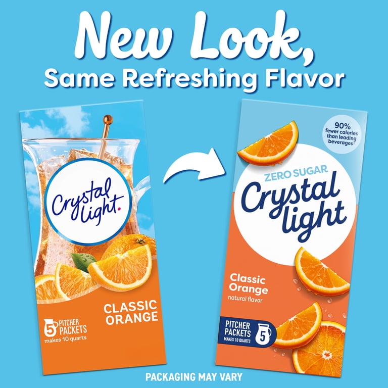 Crystal Light Classic Orange Natural Flavor Drink Mix - Low