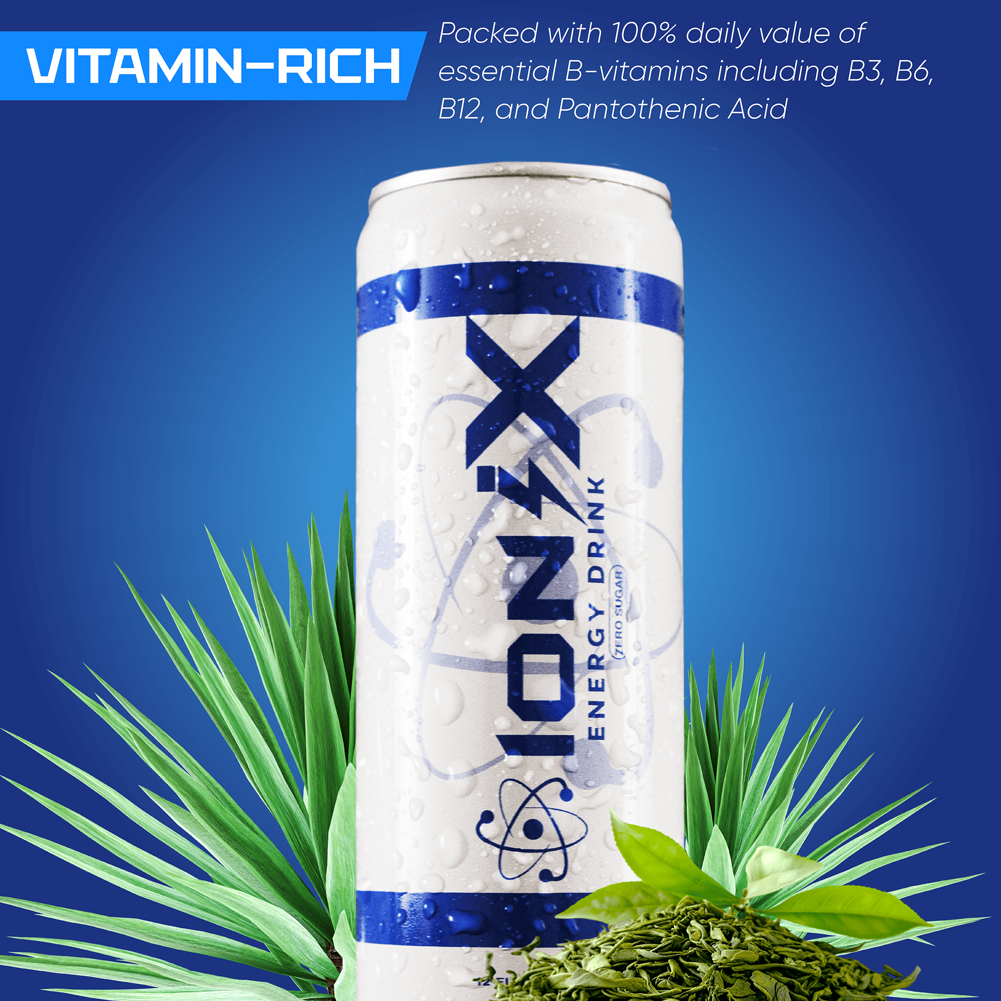 IoniX Zero Sugar Energy Drink 12ozx 12pk