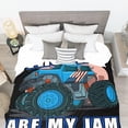 thumbnail image 5 of Yibo Tractor Blanket Just A Girl Who Loves Tractors Gift for Boy Girl Kid Tractor Lover Soft Cozy Warm Plush Fuzzy Lightweight Fleece Flannel Throw for Couch Travel Inch for Teens, 5 of 7