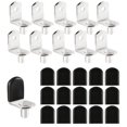 thumbnail image 1 of Clavijas Para Estantes En Forma De L De 1/4 Pulgadas, Clavijas Con Funda De Goma, Plantilla Para Pasador De Estante Para Baño, Escritorio, Estante Esquinero, Estanterías, Gabinete De Almacenamiento Y, 1 of 5