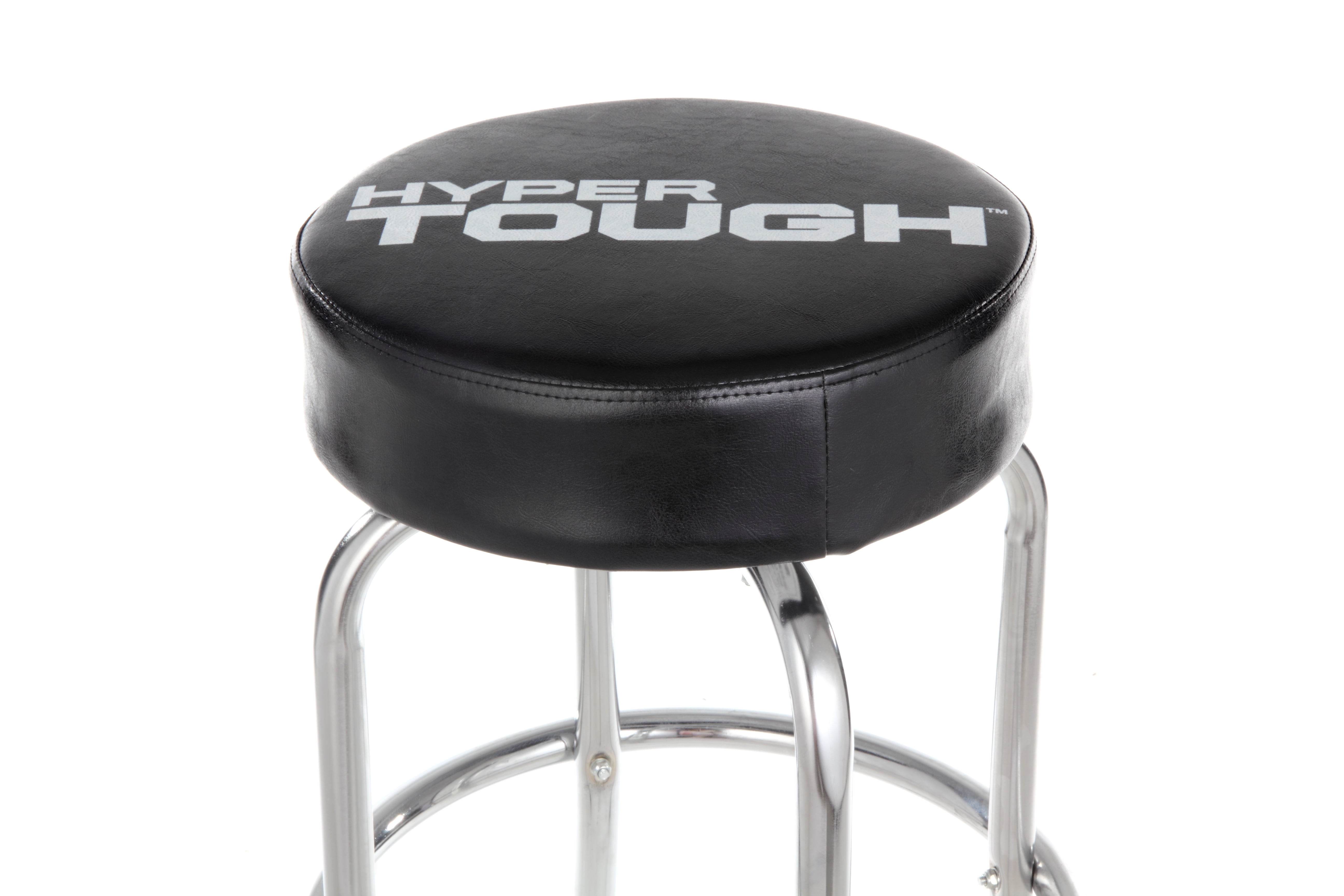 Northern Tool Adjustable Swivel Shop Stool with Backrest — Steel, 275-Lb.  Capacity, 29 to 33in. Seat Height