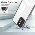 thumbnail image 6 of SaniMore for Samsung Galaxy A73 5G Case Slim Transparent [Not Yellowing Technology], Rugged PC & TPU Bumpers Built-in Detachable Lens Protector Shockproof Protective Cover, Black, 6 of 7