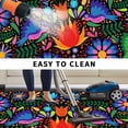 thumbnail image 5 of Mexican Flower Outdoor Rug for Patio/Deck/Porch, Non-Slip Large Area Rug 4 x 6 Ft, Abstract Colorful Floral Leaf Plant Indoor Outdoor Rugs Washable Area Rugs, Reversible Camping Rug Carpet Runner, 5 of 8