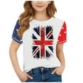 thumbnail image 2 of MKOSPLRT 3-15 Years Kids 4th of July Shirts Girls Boys Short Sleeve Crew Neck Holiday Tee Shirts 2025 Patriotic Shirt Collection, 2 of 4