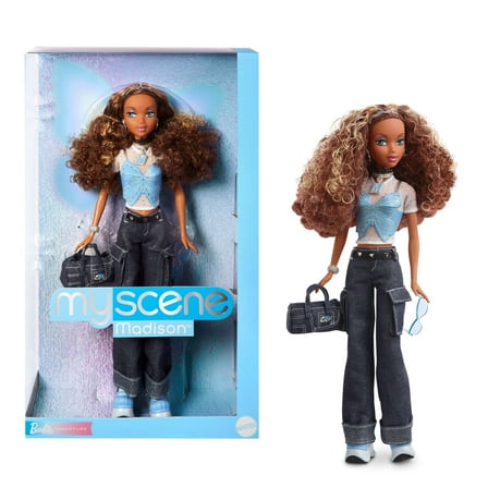 Barbie Signature My Scene Madison Collector Doll in Y2K-Inspired Outfit with Premium Accessories