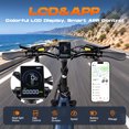 thumbnail image 3 of SAMEBIKE Electric Bike for Adults, 750W Peak Motor, 28 MPH, 48V 20Ah Removable Battery, 20"x4.0" Fat Tire E-Bike, Hydraulic Disc Brakes, 90-Mile PAS Range for Snow, Beach and Commuting, 3 of 9