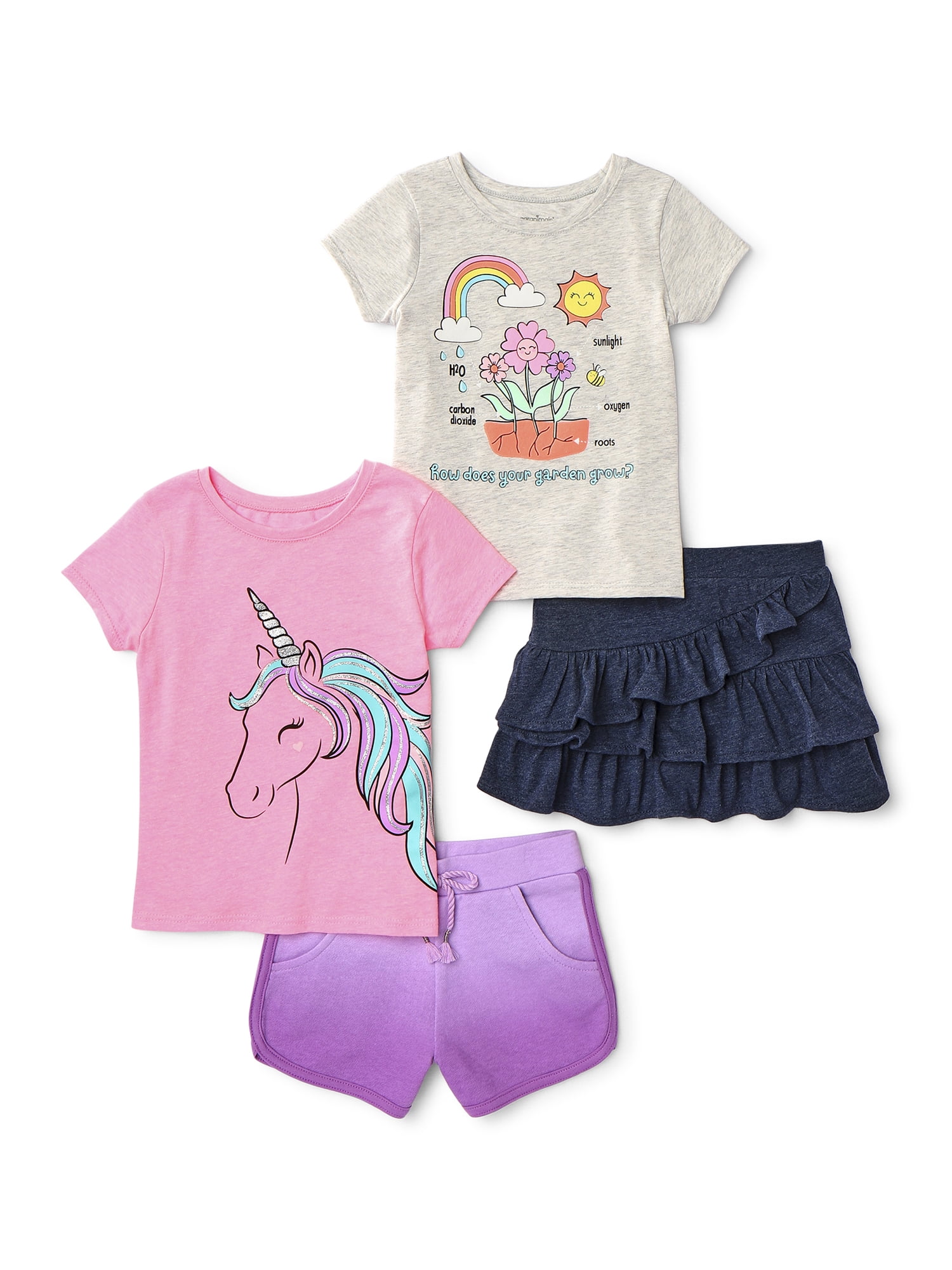 NIKE Outfit Set Shirt Shorts Skort Girls 6-9 12 18 24 Months