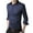 Navy, variant on Jinda Men's Long Sleeve Dress Shirts Button Down Shirt Fitted Dress Shirt Casual Cotton Regular Fit Button Up Black 17