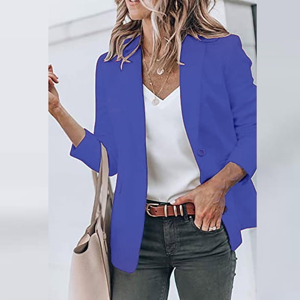 Puntoco Abrigo De Traje De Manga Larga Degradado De Color Sólido De Manga Larga De Moda Clásica para Mujer Puntoco Puntoco-1246