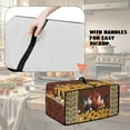 thumbnail image 5 of Renewold Toaster Oven Dust Cover Linen-Look Polyester Washable Convection Oven Air Fryer Small Appliance Protection Case Kitchen Accessories, 20.5 x 16.5 x 10 Inches, Rooster Sunflower, 5 of 7
