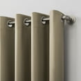 thumbnail image 2 of Sun Zero Nolan Energy Efficient Blackout Grommet Single Curtain Panel, 54" X 108", Barley Brown, 2 of 8