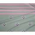 thumbnail image 4 of oneOone Tissu Polyester Lycra Rayé & Visage de Chat Imprimés d'Animaux au Mètre 56 Pouces de Large, 4 of 4
