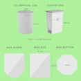 thumbnail image 2 of Small Trash Bags 4-6 Gallon Biodegradable Garbage Can Liners Thickened White Kitchen Waste Bags 200 Count Compostable Drawstring or Ties Durable Multipurpose Cleaning Bags, 2 of 5