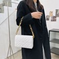thumbnail image 1 of Bolsos con solapa y cadena para mujer, con estampado geométrico, a la moda (blanco) Tmvgtek Para estrenar, 1 of 9