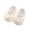 #03-Beige, variant on MUXiin Newbron Baby Girls Mary Jane Shoes with Headband Soft Sole Anti-skidding Bowknot Lace Princess Flats Shower Wedding Dress Crib Shoes