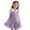 01 Purple, variant on Girls Collar Pleated Dress, Cute Casual School Uniform Style Outfit with Heart Embroidery