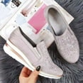 thumbnail image 4 of zttd women bling platform sneakers casual shoes ladies comfort loafers shoes, 4 of 7