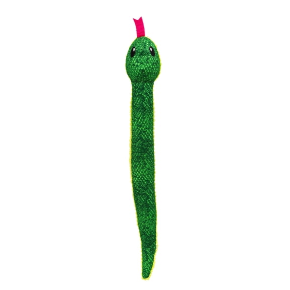 Catstages Kicker Constrictor Cat Toy with Catnip, Dental Mesh, Crinkle Plush, Green