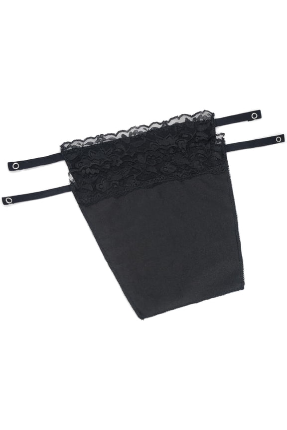Lady Lace Clip-on Mock Camisole Bra Insert Overlay Modesty Panels for Low Cut Tops Perfect for Covering Up No Embarresing Moments