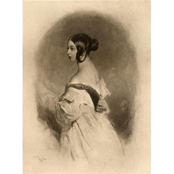 Queen Victoria 1819-1901 At The Age Of Twenty. From The Original Sketch By