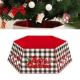thumbnail image 2 of Diconna Christmas Tree Skirt Santa Claus Letter Print Decorative Apron, 2 of 5
