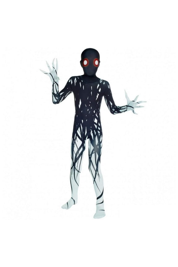 Kids Zalgo Morphsuit Boys Girls Creepepasta Scary Costume Halloween multi-color L