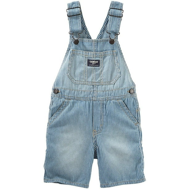 Carter's OshKosh Baby Clothing Outfit Boys Hickory Stripe Shortalls Vintage  Railroad Wash - Walmart.com