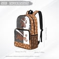 thumbnail image 7 of COEQINE Pet Mom Brown Clear Backpack for Women Girls Heavy Duty 17 Inch Transparent PVC Bag for College Travel, Sturdy Fabric See Through School Backpack with Multiple Pockets & Padded Straps, 7 of 7