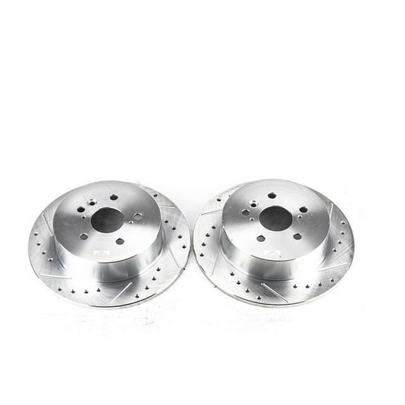 Power Stop JBR1369XPR Evolution Drilled & Slotted Rotors -Rear
