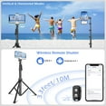 thumbnail image 6 of Cell Phone Tripod Stand, Stainless Steel with Wireless Remote - Multi-angle Shot & Universal Phone Holder for Travel, 6 of 6