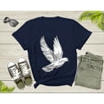 thumbnail image 4 of Cool Flying White Dove Pigeon Bird Animal Sketch Art Drawing T-Shirt Dove Pigeon Bird Lover T Shirt Gift for Men Women Kids Boys Girls, 4 of 8