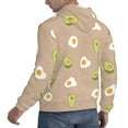 thumbnail image 3 of Bingfone Egg And Avocado Men'S Drawstring Hoodie Long Sleeve Pocket Sweatshirts-4x-Large, 3 of 9