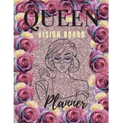 Queen Board Vision Planner: Amaizing Journal Vision Board BookPositive Affirmations Journal 8.5" x 11" Large Diary (Paperback)