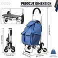 thumbnail image 2 of 3-in-1 Heavy Duty Folding Stair Climbing Cart - 6-Wheel Convertible Hand Truck & Platform Dolly - Telescoping Handle - Industrial Grade, Lightweight & Collapsible, 2 of 13