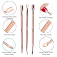 thumbnail image 3 of Durable Manicure Pedicure Tools Triangle Cuticle Pusher Set, 3 of 6