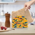 thumbnail image 2 of Yayeee Napkin Holder for Table Kitchen Paper Tissue Organization, Yellow Sardines Pattern, 2 of 8