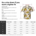 thumbnail image 4 of Picia Bird Sunflowers Gentle Cotton Regular Fit Short Sleeve Casual Hawaiian Shirt for Men-Small, 4 of 9