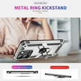 thumbnail image 2 of Dteck Case for Motorola Moto G 5G 2023,Shockproof Ring Stand Case Military Grade Silicone + PC Dual Layer Protection Armor Back Cover for Moto G 5G 2023,Silver, 2 of 6