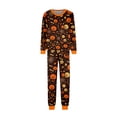 thumbnail image 2 of Halloween Family Matching Pajamas Festive Sleepwear Holiday Loungewear Theme Party Nightwear Comfy House Wear Clothing Group Gathering Outfits Apparel Halloween Gifts Women M, 2 of 9