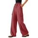 thumbnail image 1 of Pantalones palazzo de mujer de cintura alta y pierna ancha - Cordón elástico, pantalones de playa fluidos - Outfits de vacaciones S-XXL, 1 of 4