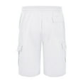 thumbnail image 5 of kamemir Men's Shorts Men's Cargo Short with Flex Waistband(White,3XL), 5 of 5