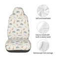 thumbnail image 4 of Lsque African Animals Pattern Car Seat Covers for Front Seats , Waterproof Seat Covers for Cars, Sporty Front Seat Covers,Car Seat Cover Protector Front Seats, 4 of 5