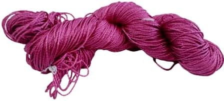 Knitsilk 3 Ply 100% Mulberry Silk Lace Weight Yarn | Perfect for Knitting & Crocheting and Weaving | Fine Quality Silk Yarn for Luxurious Creating Projects.(50Gm–260Yards, Pink) (Pack of 5)