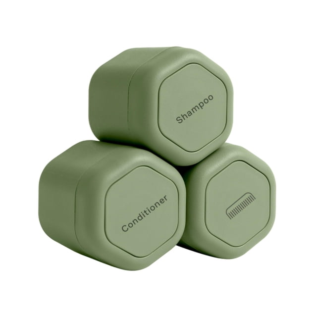 Set de cuidado del cabello Travel Containers Cadence con 3 unidades Flex Mediums
