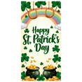 thumbnail image 2 of LUUFILx St Patrick's Day Banner Background Rainbow Clover Horseshoe Celebration Backdrop Party Supplies Photography Props Holiday Decorations Event Decor, 2 of 8