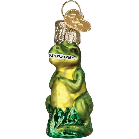 Old World Christmas 2.25In Mini T-Rex, Glass, Ornament Dinosaur Pre-Historic 85250