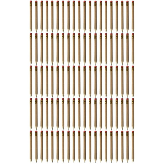 Premium #2 Hb Pencils 100 Pack - Pre-Sharpened Yellow Pencils With Erasers For Writing, Drawing & Sketching, Ideal For Classroom & Office Supplies